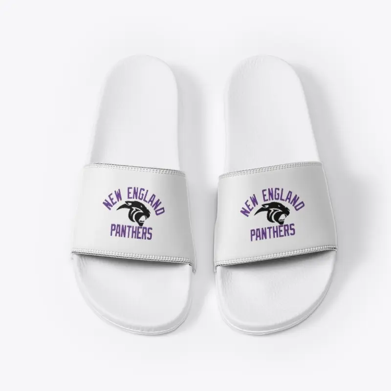 White Base New England Panthers Slides